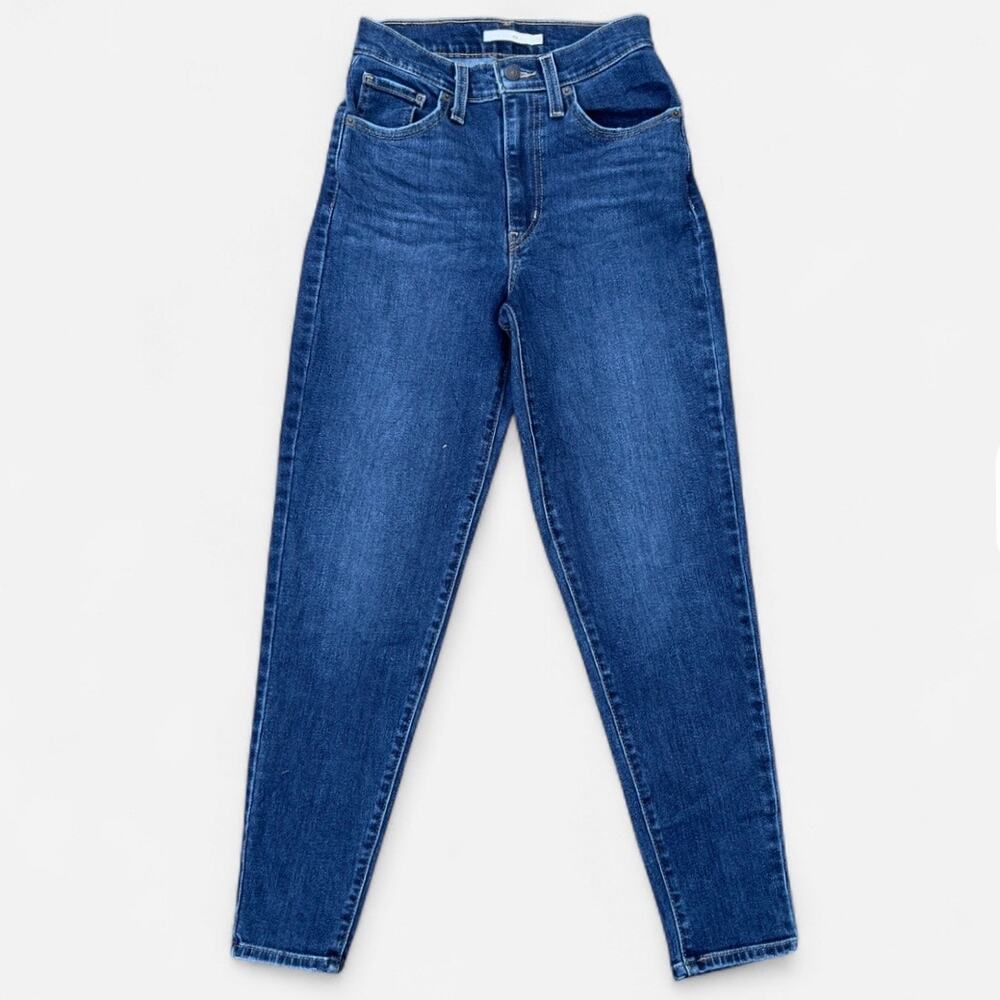 Levi’s Dark Wash High Waisted Mom Jeans Premium Denim